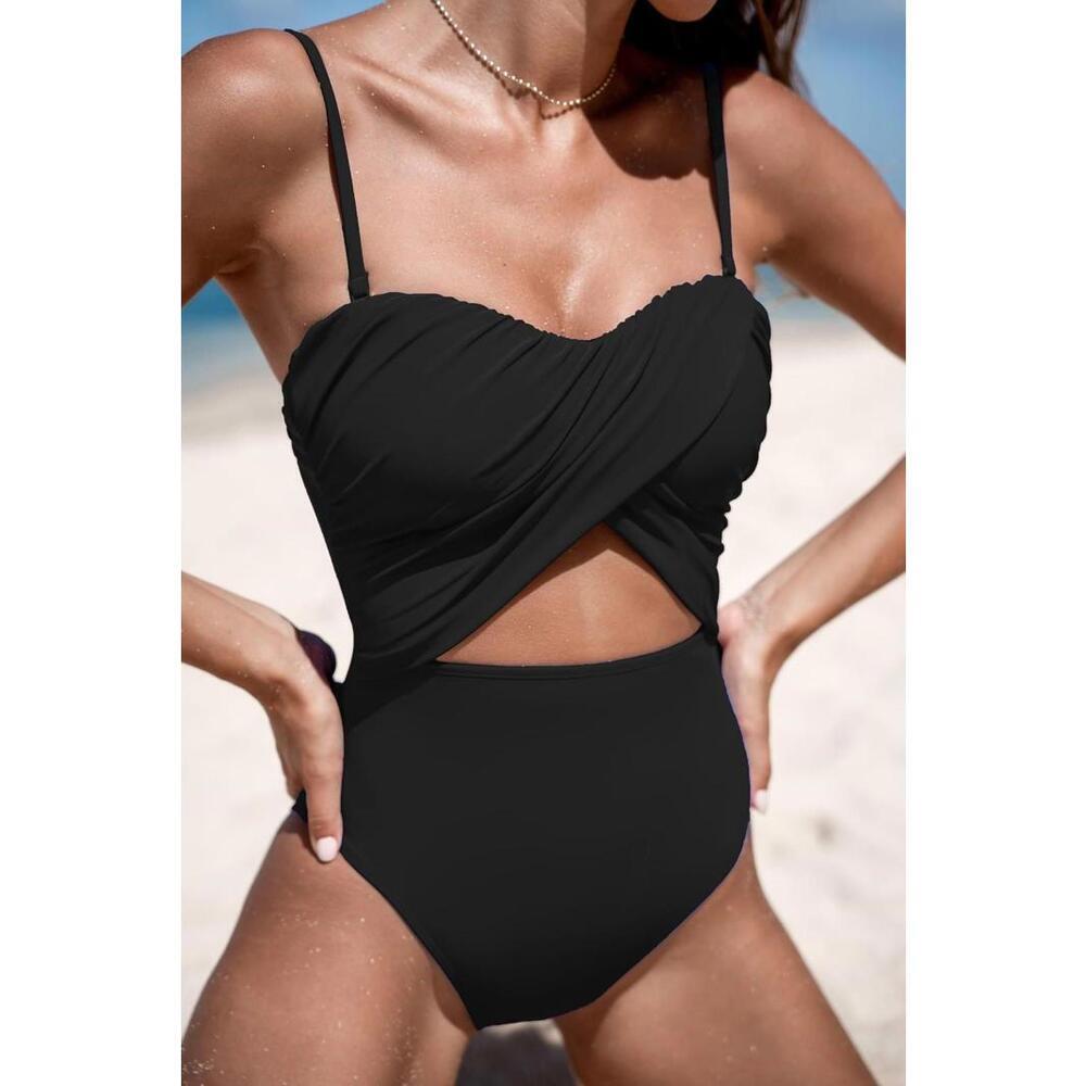 NWT Cupshe Cutout Removable Strap‎ One-Piece Swimsuit - Size Small